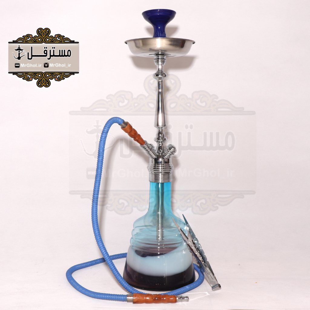 قلیان لاکچری شیشه سه رنگ Amy