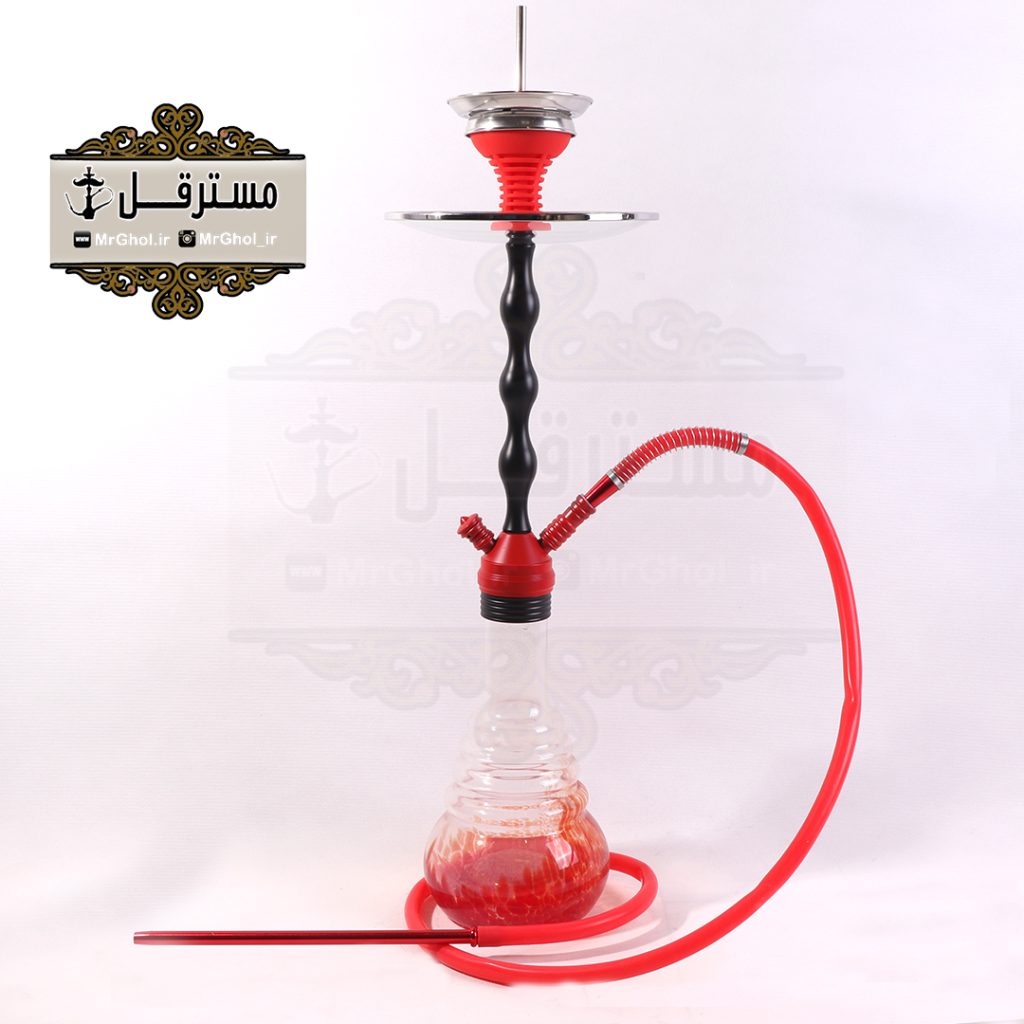 قلیان لاکچری سزار قرمز مشکی کهکشانی