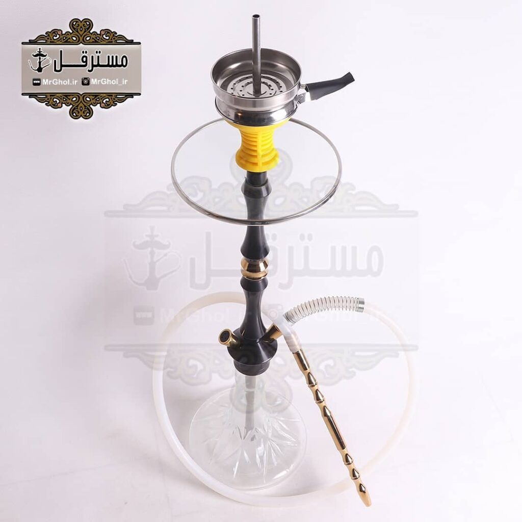 قلیان لاکچری تنه سه تکه مشکی