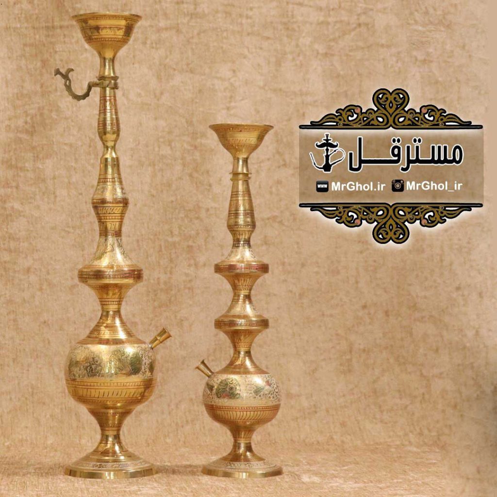 قليان تنه هندي تمام قلمكاري نفيس