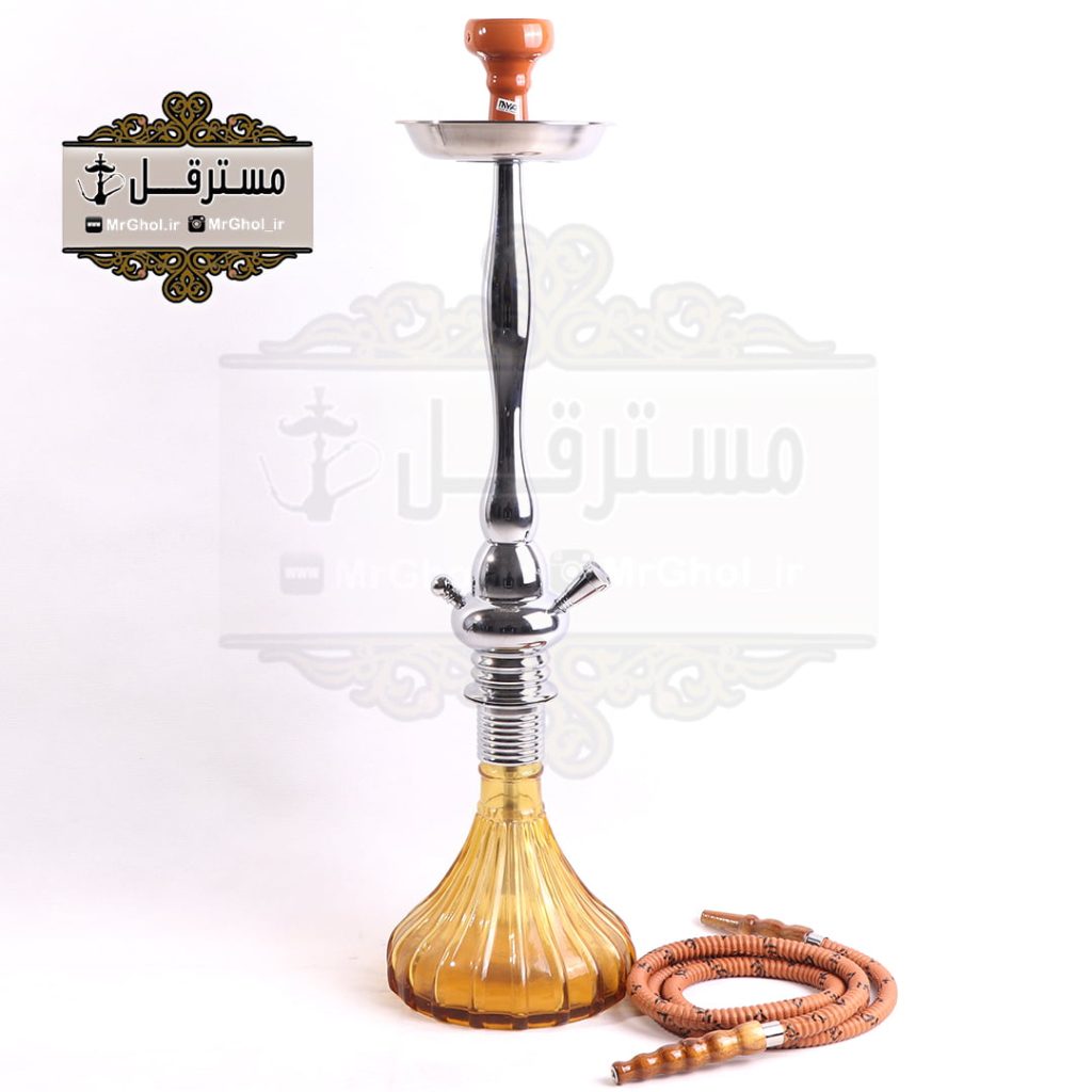 قلیان میا تمام استیل تنگ طلایی