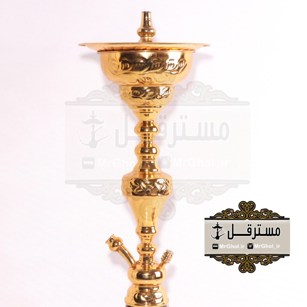 قليان مصری ابوزید طلایی وسط گوی