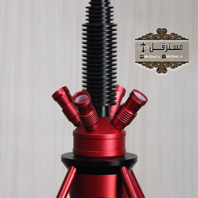 قلیان خارجی ۴شلنگه با جنس فولاد - Image 3