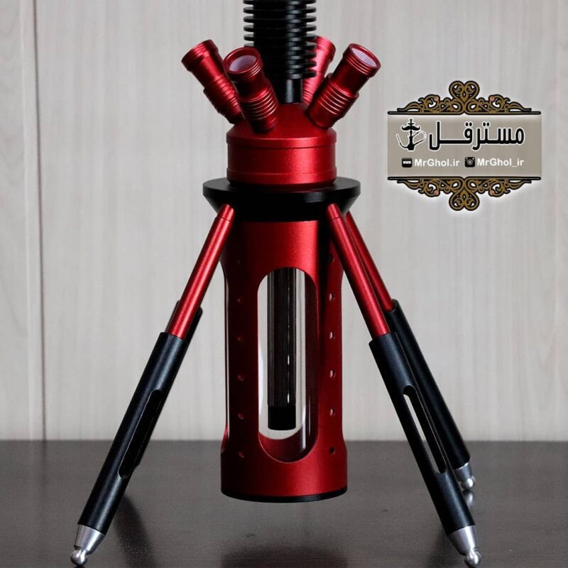 قلیان خارجی ۴شلنگه با جنس فولاد - Image 2