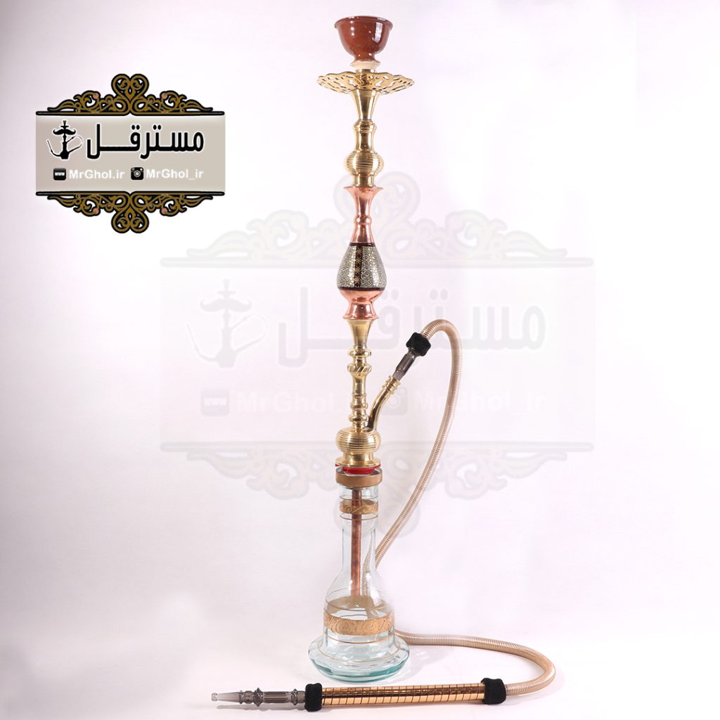 قلیان برنجي مسی میناکاری شده