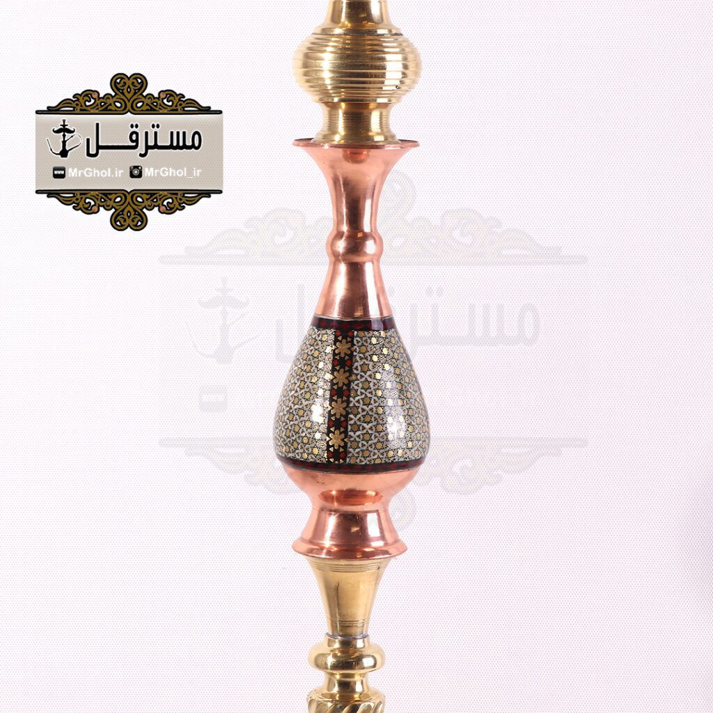 قلیان برنجي مسی میناکاری شده