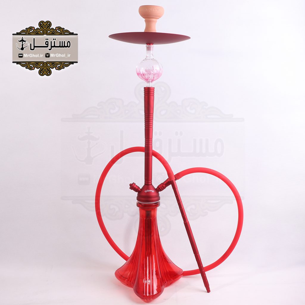 قلیان لاکچری زعیم گوی دار قرمز