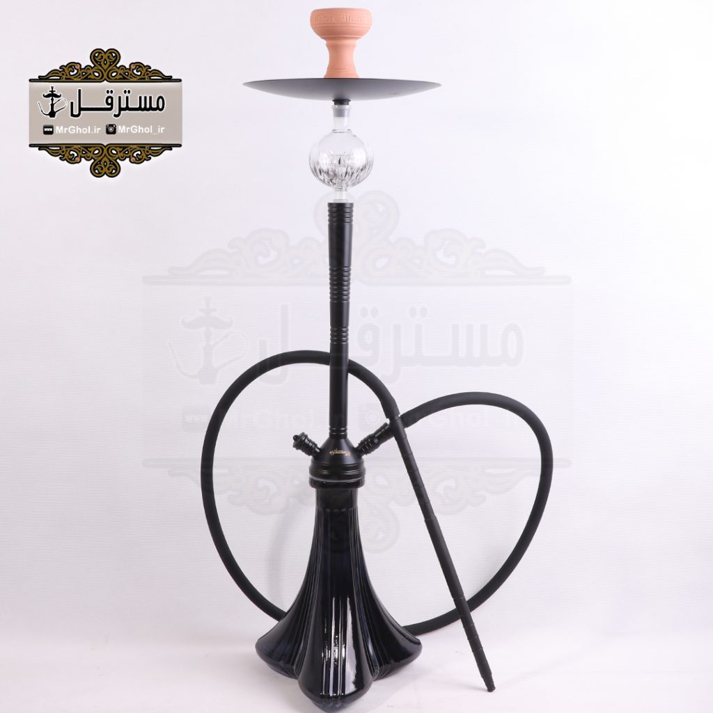 قلیان لاکچری زعیم گوی دار مشکی