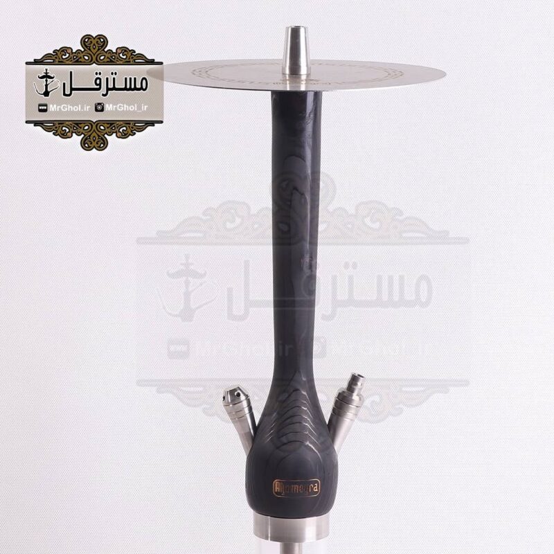 قلیان الجمیرا استیل با روکش چوبی