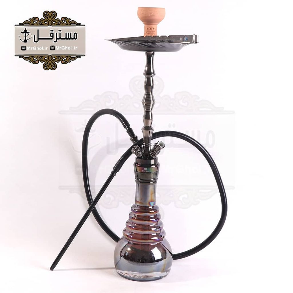 قلیان لاکچری دودی دو شلنگه برند سزار