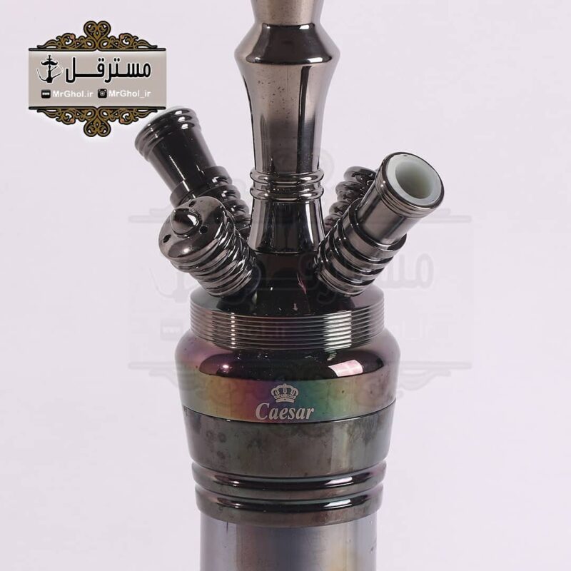 قلیان لاکچری دودی دو شلنگه برند سزار