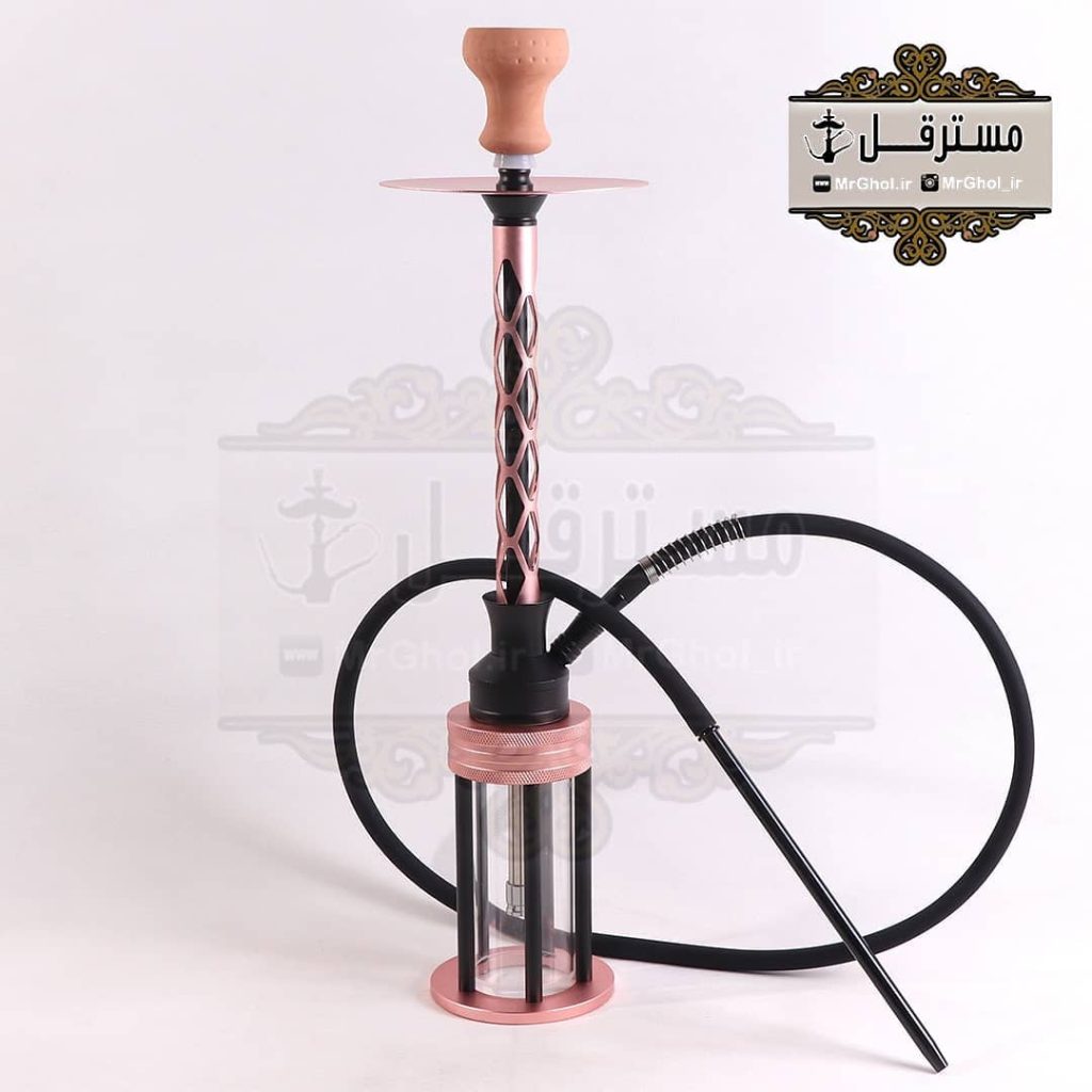 قلیان لاکچری سوپاپ مخفی رزگلد