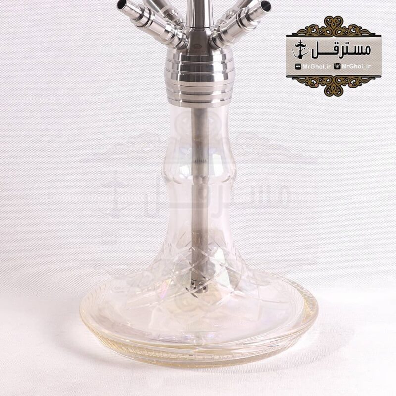 قلیان لاکچری ۴شلنگه شمش استیل برند سزار