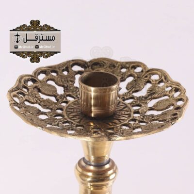 قلیان برنجی گلدان خاتم کاری