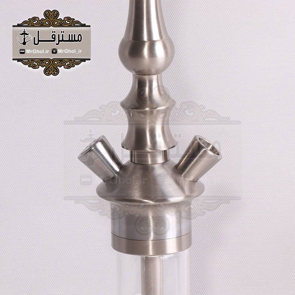 قلیان لاکچری نقره ای و طلایی