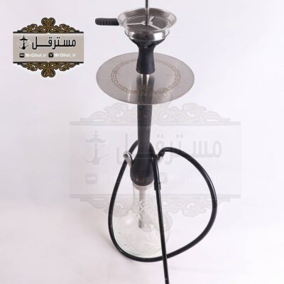 قلیان الجمیرا استیل با روکش چوبی