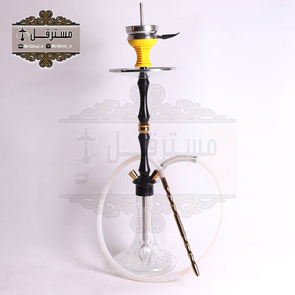 قلیان لاکچری تنه سه تکه مشکی