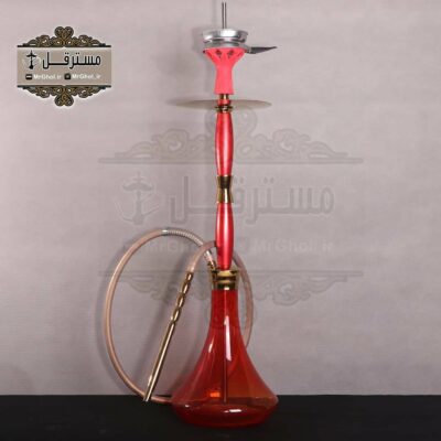 قلیان مدرن قرمز لاکچری