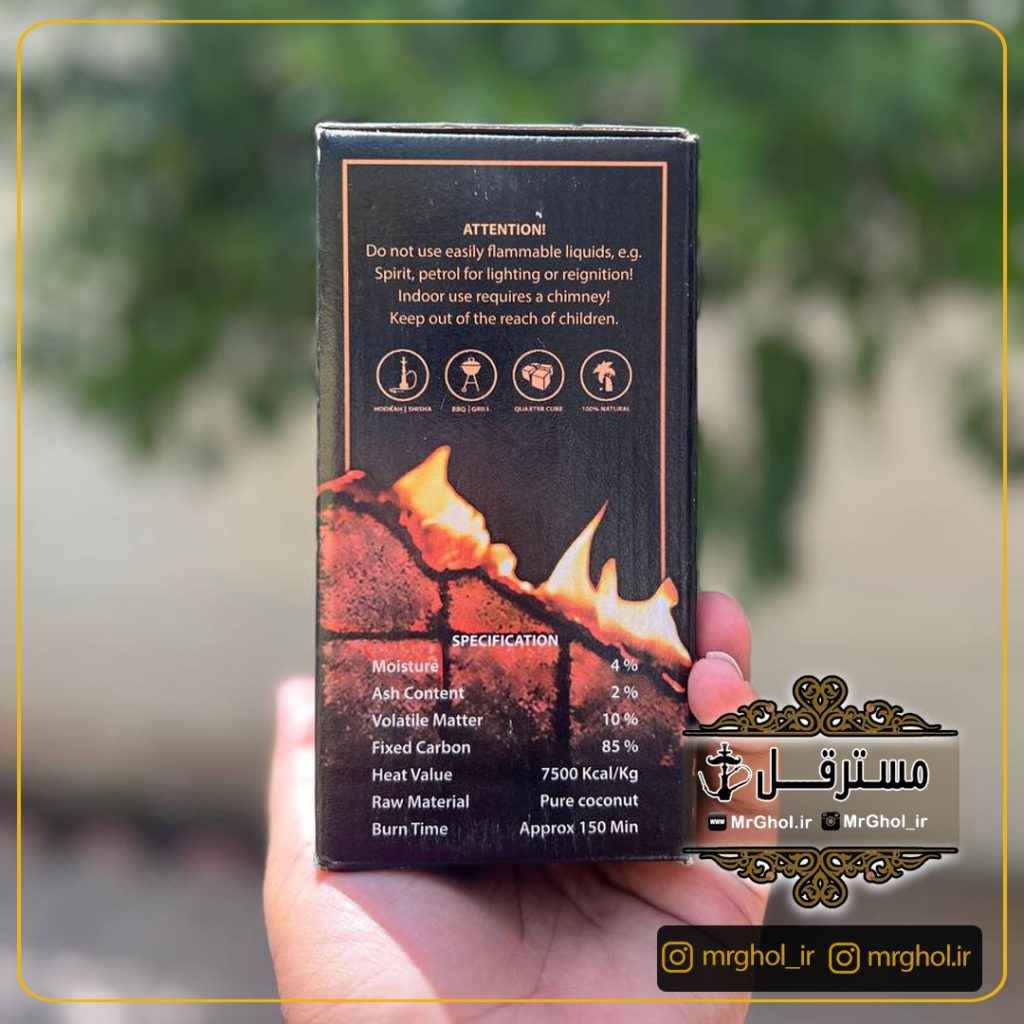 ذغال الجمیرا 72تایی بسته بندی