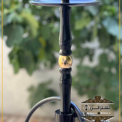 قلیان کارمانیا وسط گوی طلایی مشکی تنه