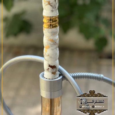 قلیان کارمانیا هیدروگراف طرح سنگ مرمر طلایی تنه