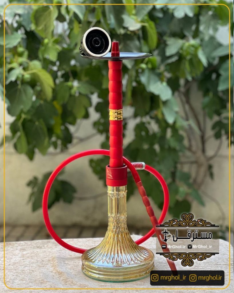 قلیان کارمانیا قرمز طلایی