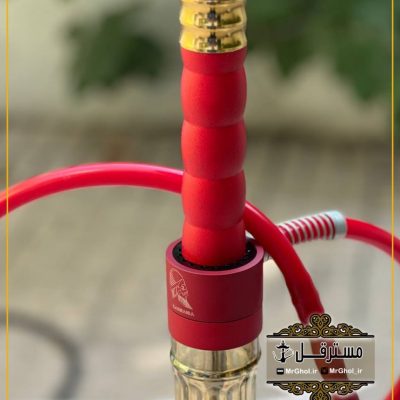 قلیان کارمانیا قرمز طلایی تنه