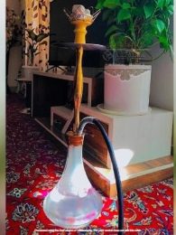 عکس ارسالی مشتری از قلیان طلایی مدرن