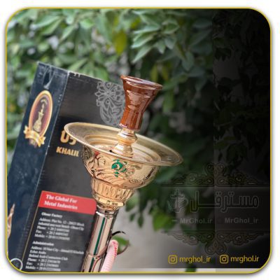 قلیان خلیل مامون لوله ای دورنگ یخدان