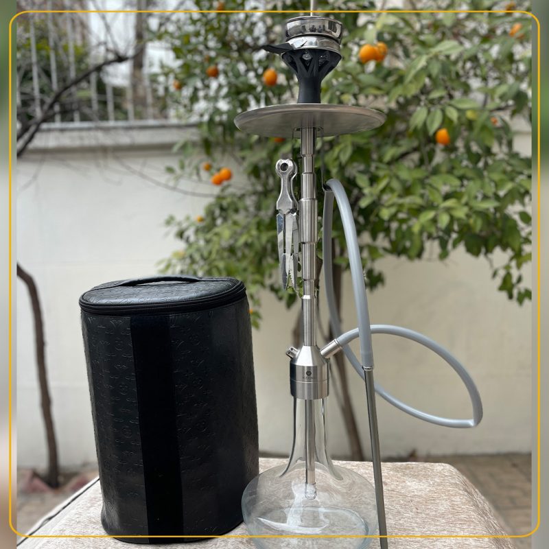 site1-1 قلیان کرنو مدل کالیفرنیا نقره ای