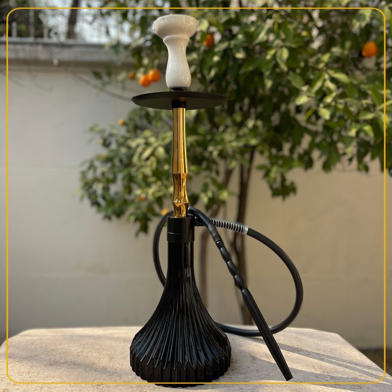 site1-1 قلیان کارمانیا طلایی مدل 1233