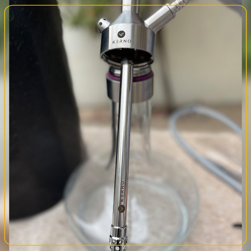 قلیان کرنو مدل کالیفرنیا نقره ای