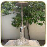 قلیان کرنو مدل کالیفرنیا نقره ای