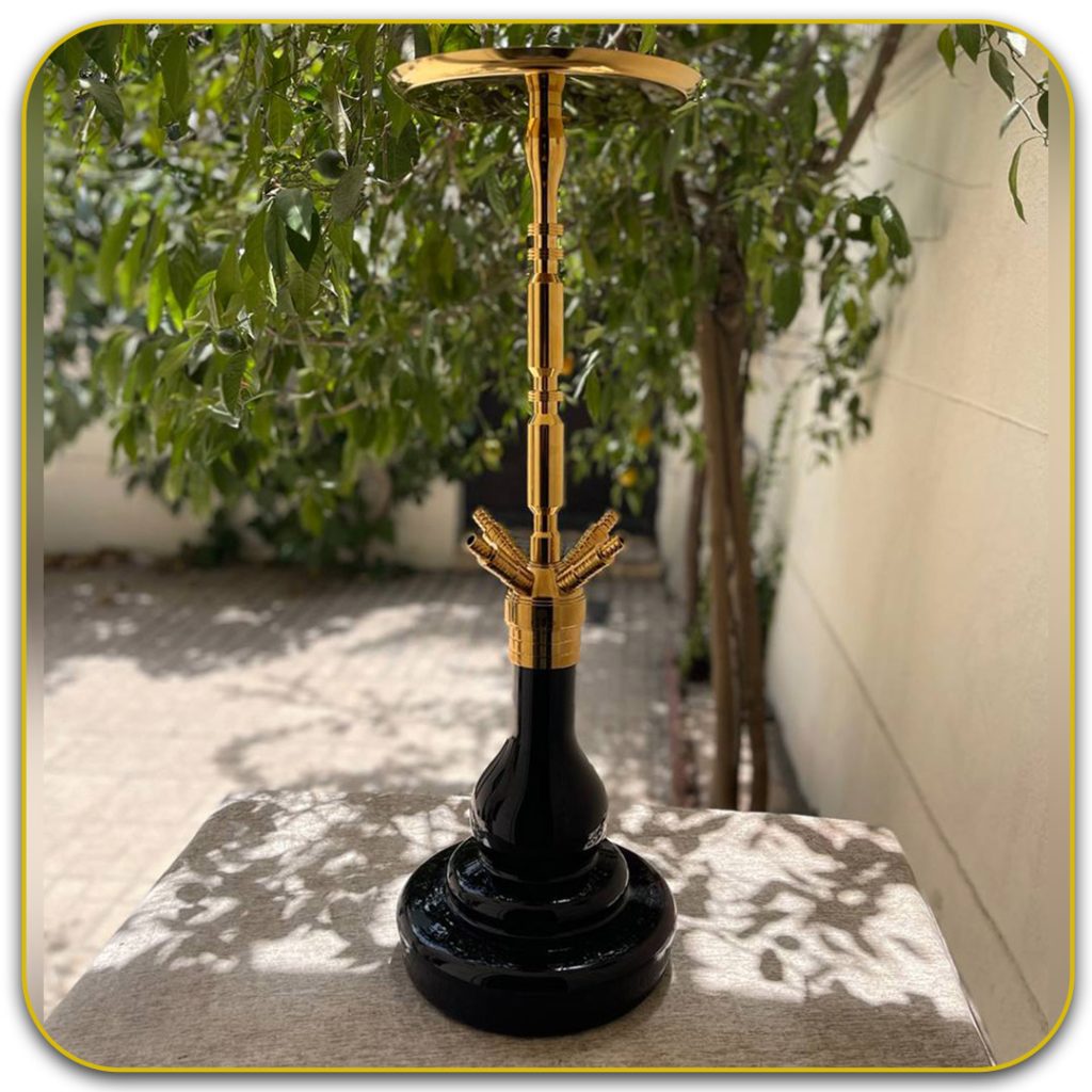 قلیان کرنو مادرید طلایی 4 شلنگه