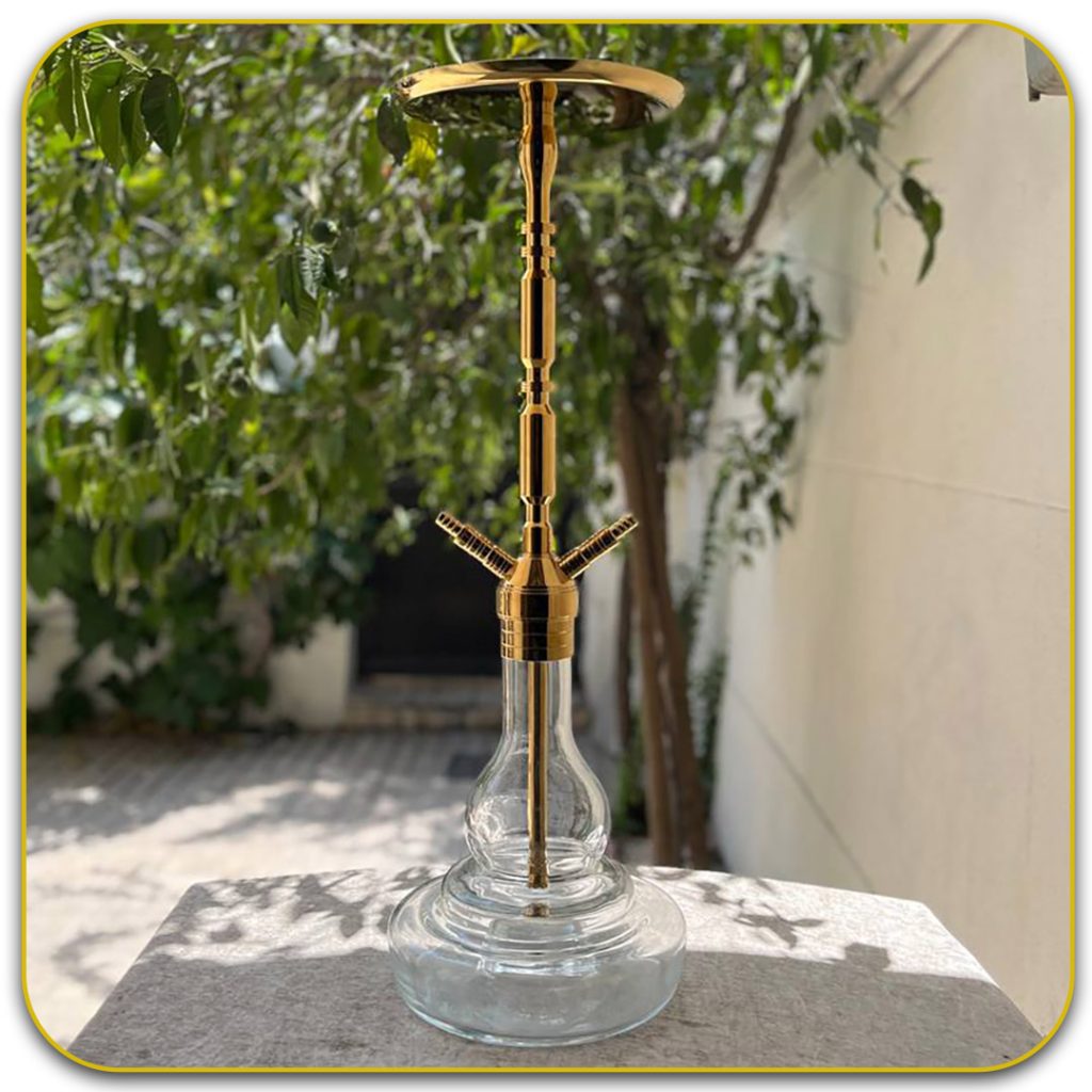 قلیان کرنو مادرید طلایی 2 شلنگه