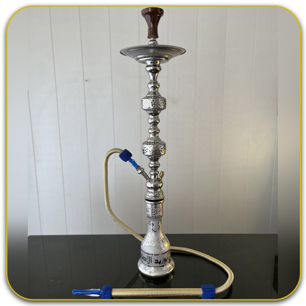 قلیان ابو زید نقره ای مدل دو قپه زنبوری