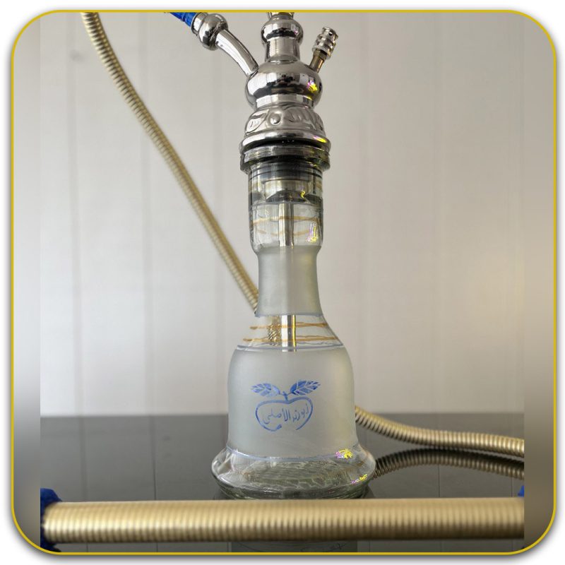 قلیان ابو زید نقره ای مدل تک قپه بدنه