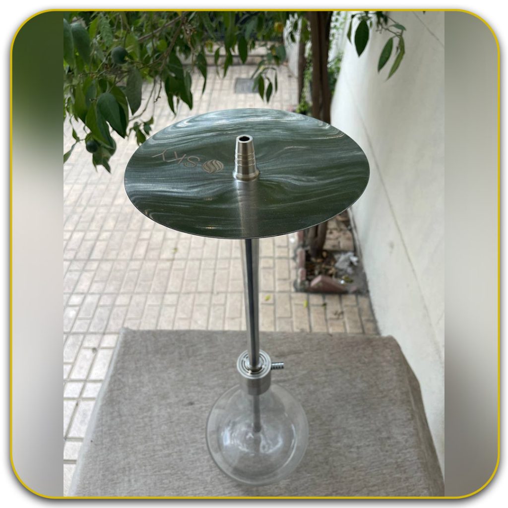 قلیان اسکای 102 نقره ای سینی