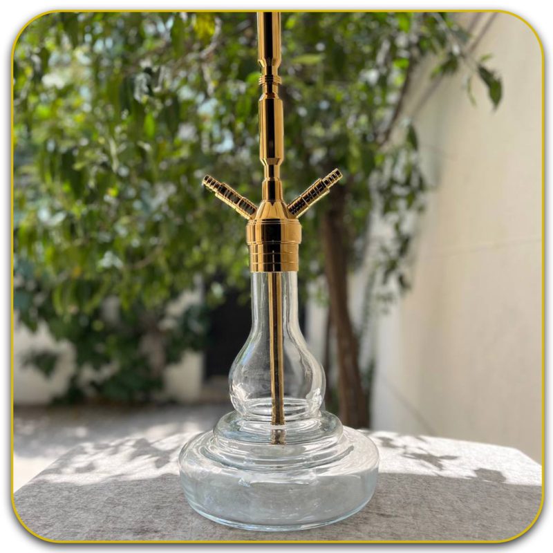 قلیان کرنو مادرید طلایی 2 شلنگه تنگ