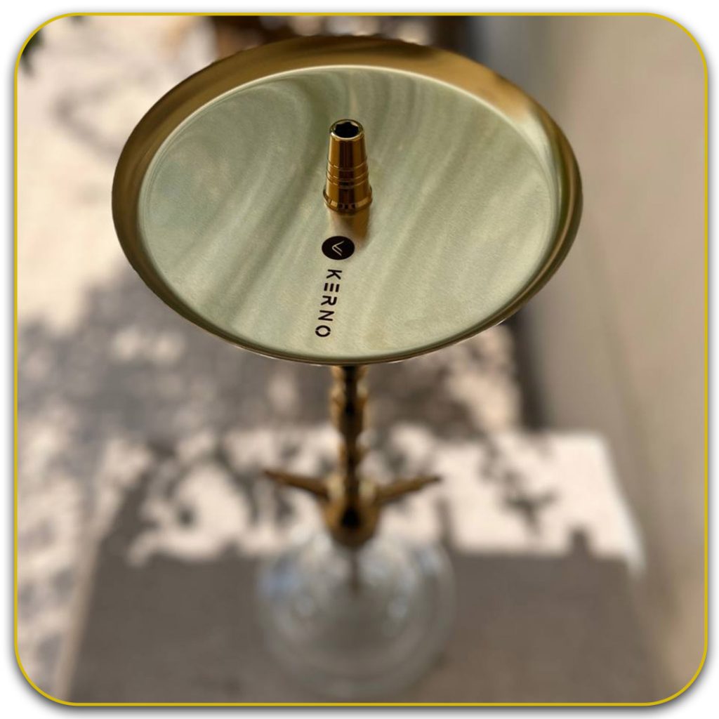 قلیان کرنو مونیخ طلایی 2 شلنگه سینی