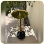 قلیان کرنو تگزاس رنگ طلایی سینی مشکی