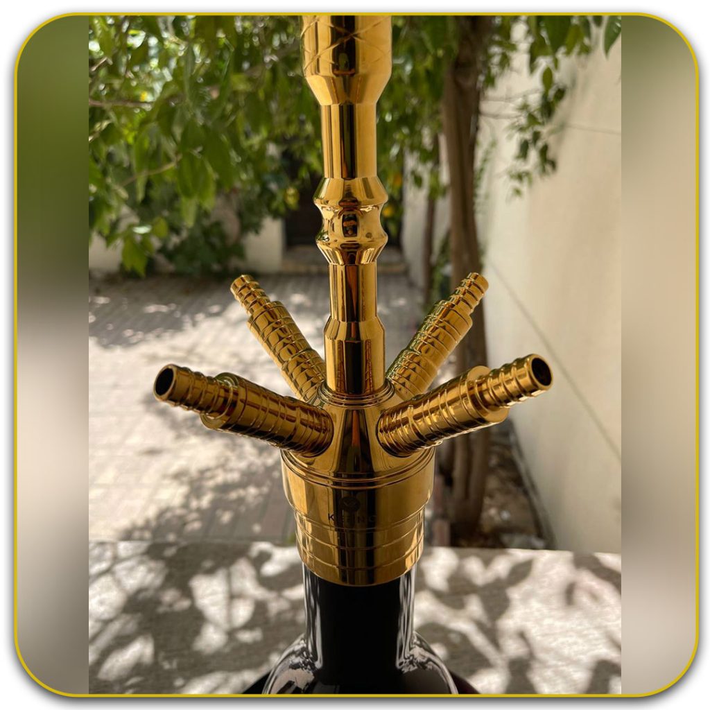 قلیان کرنو مونیخ طلایی 4 شلنگه بدنه