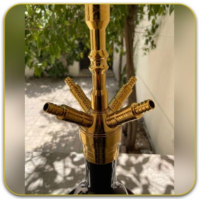 قلیان کرنو مونیخ طلایی 4 شلنگه بدنه