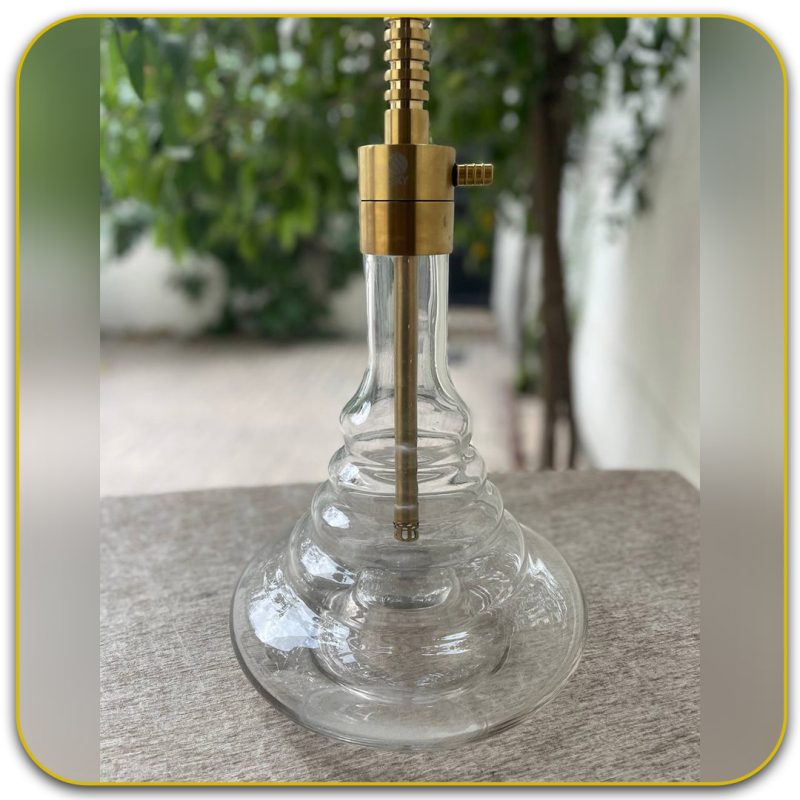 قلیان اسکای 101 طلایی مات بلند تنگ