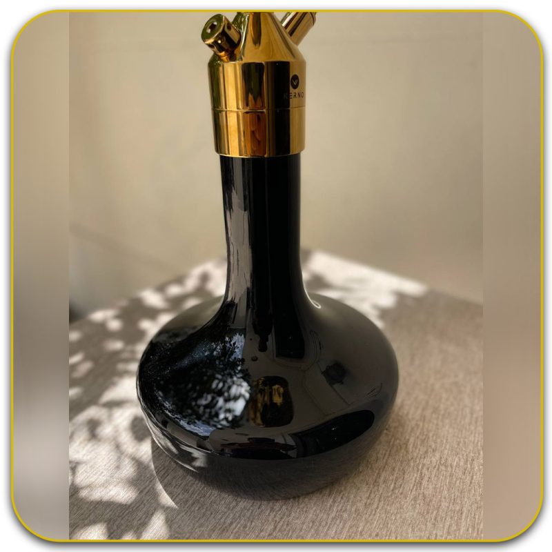 قلیان کرنو تگزاس رنگ طلایی تنگ مشکی