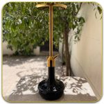 قلیان کرنو تگزاس رنگ طلایی تنگ مشکی