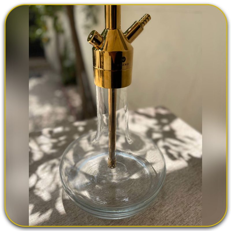 قلیان کرنو تگزاس رنگ طلایی بدنه