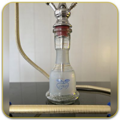 قلیان ابو زید نقره ای مدل دو قپه تنگ