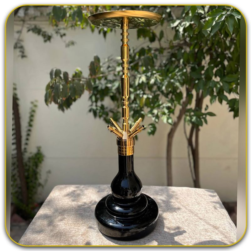 قلیان کرنو بارسلون طلایی 4 شلنگه