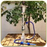 قلیان ابو زید نقره ای دو سینی